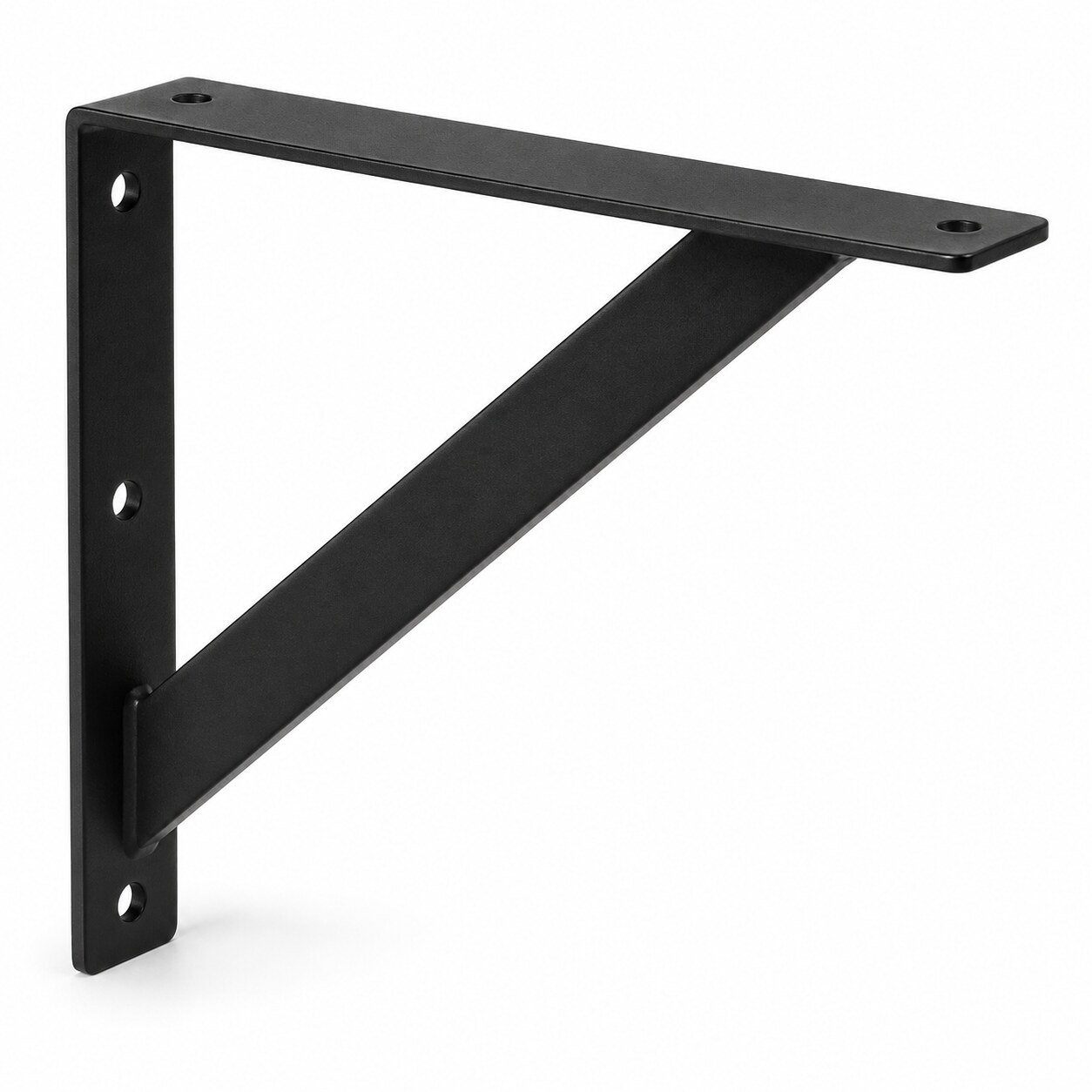 Single triangular support bracket