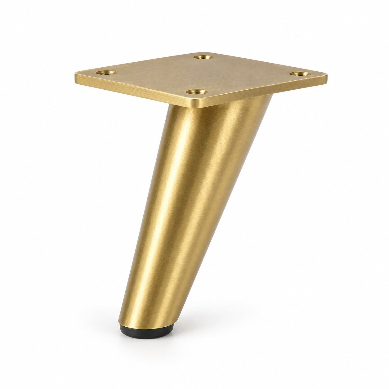 Brass angled sofa leg