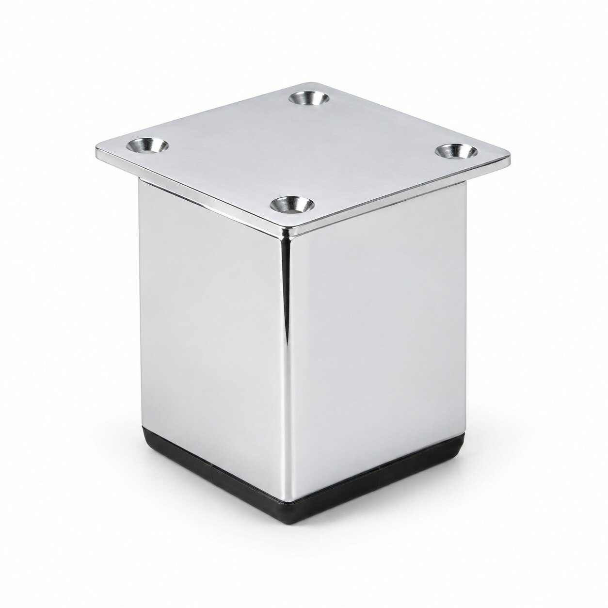 Square chrome sofa leg