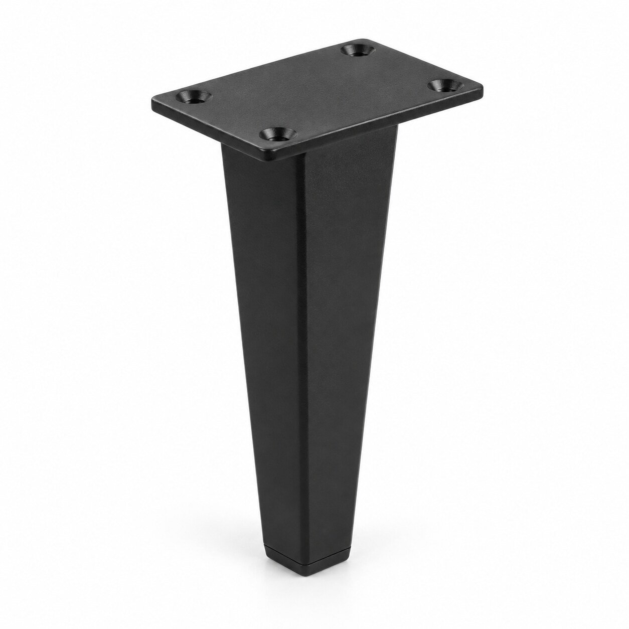 Single black tapered sofa leg