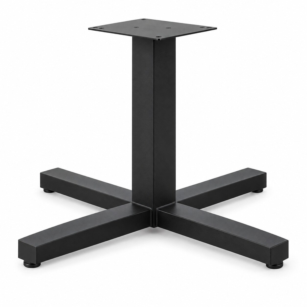 Black X pedestal table base