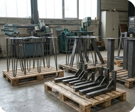 Furniture legs and support frames