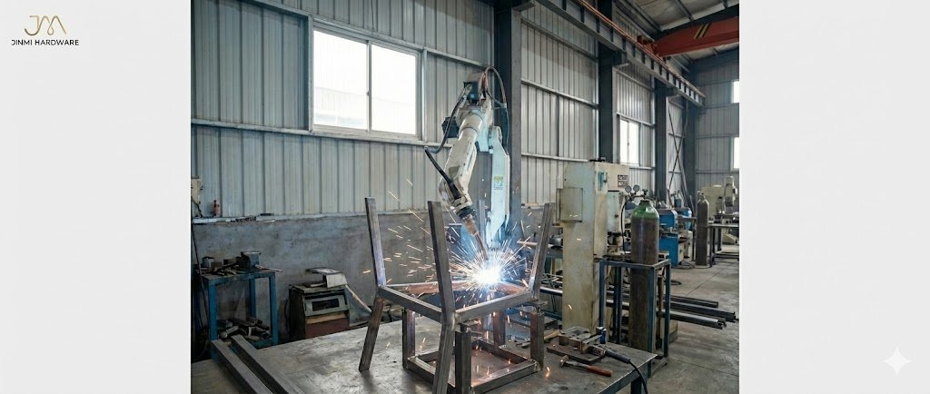 Robotic welding in the factory